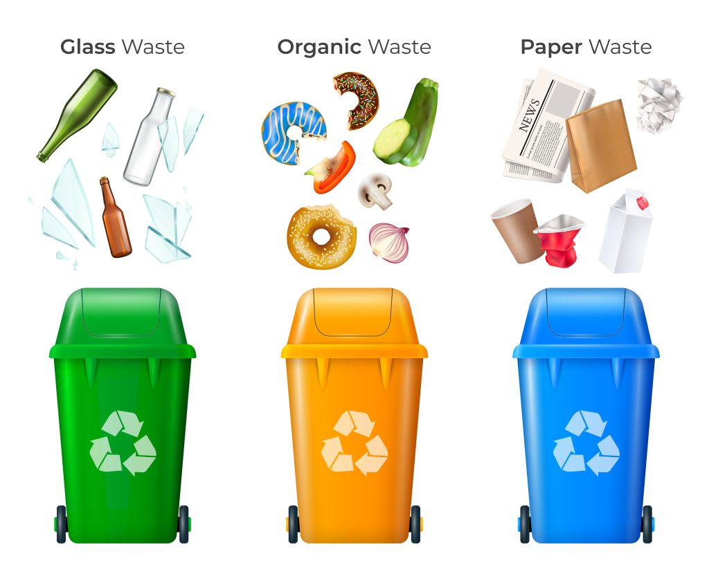 Sorting household waste